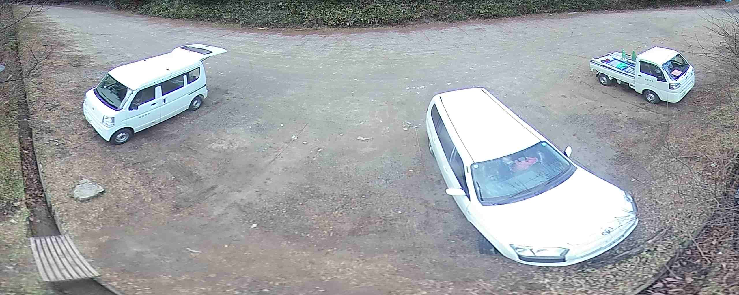 中房登山口駐車場：定点カメラ画像